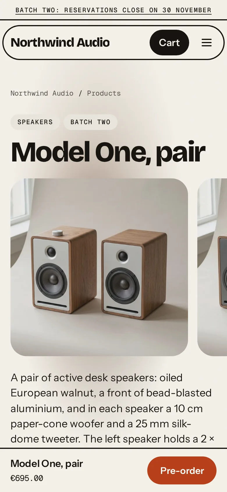 Northwind Audio storefront